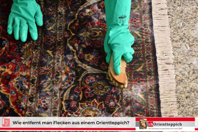 Wie entfernt man Flecken aus einem Orientteppich?