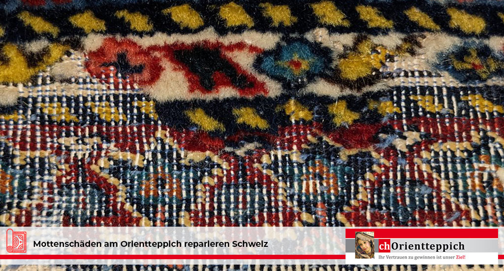 Mottenschäden am Orientteppich reparieren Schweiz